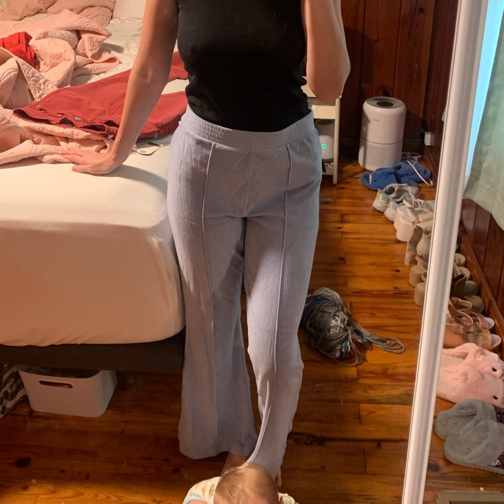 Aerie Light Blue Flare Pants